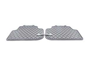 ES#2971335 - 51472408523 - Essentials Rear All Weather Rubber Factory Floor Mats Set Black - Priced As Set  - Replace or upgrade to factory MINI mats - Genuine MINI - MINI