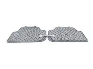 Essentials Rear All Weather Rubber Factory Floor Mats Set Black - Priced As Set 