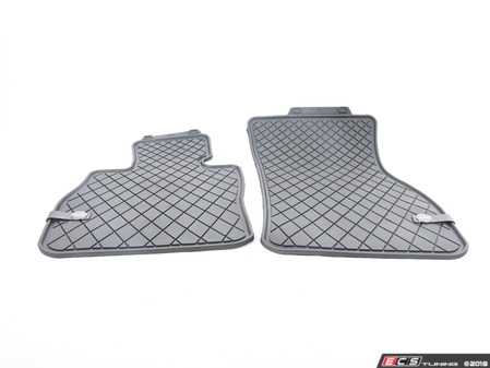 ES#2971334 - 51472408521 - Essentials Front All Weather Rubber Factory Floor Mats Set Black - Priced As Set  - Replace or upgrade to factory MINI mats - Genuine MINI - MINI