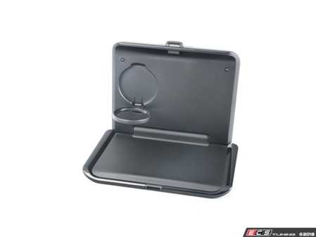 ES#3486868 - 51952449252 - Travel & Comfort Folding Table - Black - Combined with the base support to give additional storage and organization to your rear passengers - Genuine BMW - MINI