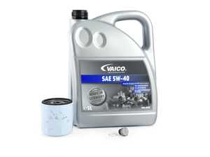 ES#3006006 - 04E115561HKT11 - Oil Service Kit - Includes Vaico Oil, Oil Filter, And Drain Plug - Assembled By ECS - Volkswagen