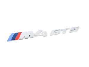 ES#3110023 - 51138070411 - F82 M4 ///M4 GTS badge - Chrome trunk badge - Genuine BMW - BMW