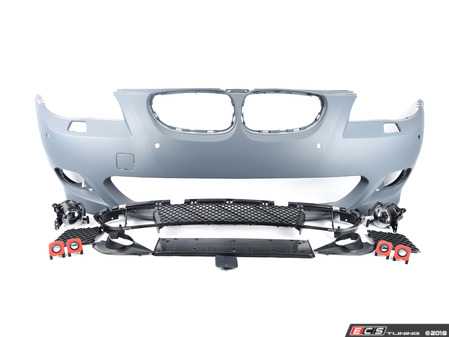 ES#3191416 - ecsE60MTFTPDC - M-Tech Replica Bumper Conversion - Front - (NO LONGER AVAILABLE) - M-Tech styling at an affordable price. Features 30mm PDC sensor holes. - ECS - 