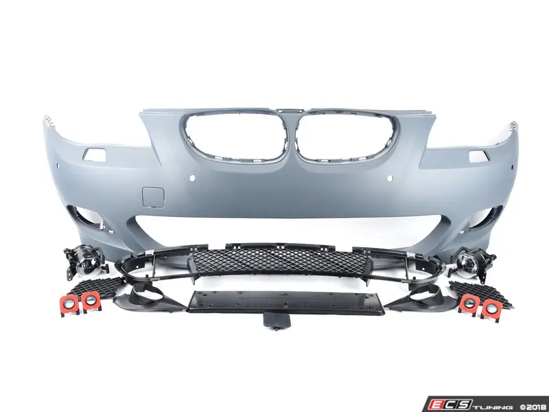 For BMW E60 / E61 PRE-LCI Front Bumper M5 style, with fog lights