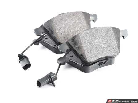 ES#3537553 - 025997ECS0513KT - Performance Front Brake Service Kit - Featuring ECS V5 Drilled & Slotted rotors and ECS EP24 Enthusiast Performance pads - Assembled By ECS - Audi