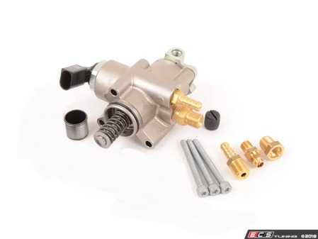 ES#3639653 - 06f127025kkKT5 - Fuel Pump & Follower Replacement Kit - Replacement cam follower, high pressure fuel pump, hardware, and necessary fittings/adapters for vehicles with banjo style fuel line - Assembled By ECS - Audi