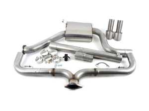 ES#3537145 - SSXVW464 - 3" Cat-Back Exhaust System - Non-Resonated - Featuring titanium GT-100 tips - Milltek Sport - Volkswagen
