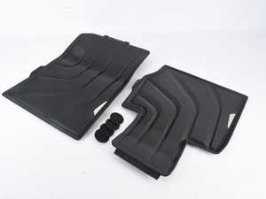 ES#3639928 - 51472458442 - Front Rubber Floor Mats - Black - All weather protection for your BMW - Genuine BMW - BMW