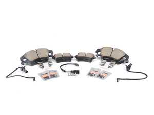 ES#3618301 -  025997ecs0617kt - Performance Front & Rear Brake Service Kit - Featuring ECS V5 Cross Drilled & Slotted rotors and ECS DD23 Daily Driver ceramic pads - Assembled By ECS - Audi