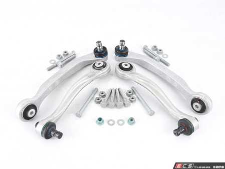 ES#3639463 - 4E0407505FKT1 - Front Upper Control Arm Kit - Refresh your suspension with new upper control arms and hardware - Assembled By ECS - Audi