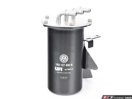 ES#2755263 - 1K0127400N - Fuel Filter Housing - With Filter - Complete housing with filter pre-installed - Genuine Volkswagen Audi - Volkswagen