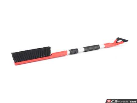 ES#3439795 - 80A096010B - Ice Scraper With Snow Brush - Red / Black - Get your windows cleared in style this winter with this new ice scraper - Genuine Volkswagen Audi - Audi Volkswagen