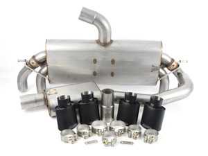 ES#3537742 - SSXVW422 - 3" Cat-Back Exhaust System - Resonated - Get that Exhaust tone you've been looking for! Features 3" construction with quad Black Velvet oval tips. - Milltek Sport - Volkswagen