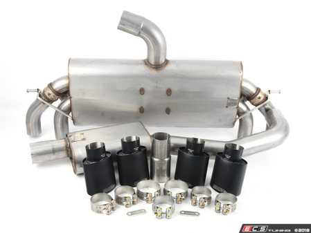 ES#3537742 - SSXVW422 - 3" Cat-Back Exhaust System - Resonated - Get that Exhaust tone you've been looking for! Features 3" construction with quad Black Velvet oval tips. - Milltek Sport - Volkswagen