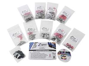 ES#3570709 - ULTMINIR56RED - R56 MINI Cooper Ultimate Dress-Up Fastener Kit - Red - ~240 piece kit featuring stainless steel fasteners and billet aluminum beauty washers - ZSPEC Design - MINI