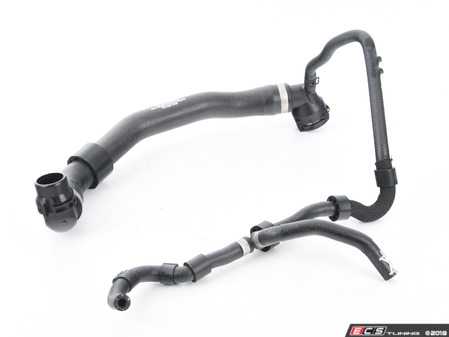 ES#2913307 - 5K0122101P - Radiator Hose - Upper - Upper radiator hose that goes from the radiator to the thermostat housing - Genuine Volkswagen Audi - Volkswagen