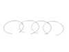 ES#3137189 - bbsx0923627KT - BBS PFS Ring - Set of Four  - 70mm OD 57mm ID. Includes four PFS rings and four PFS retaining clips - BBS - Audi Volkswagen