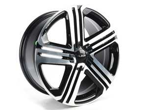 ES#3647308 - 668-1KT - 18" Style 668 - Set Of Four - (NO LONGER AVAILABLE) - 18"x8.0" ET45 5x112 - Black/Machine Face - Alzor - 