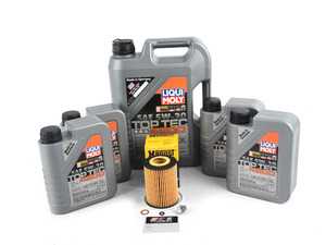 ES#3639991 - 6421800009KT3 - Liqui Moly Top Tec 4200 Oil Service Kit (5w-30) - Includes Hengst filter and Liqui Moly Top Tec 4200 229.5 Spec oil - Assembled By ECS - Mercedes Benz
