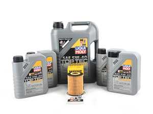 ES#3639994 - 6421800009KT4 - Liqui Moly Top Tec 4100 Oil Service Kit (5w-40) - Includes Hengst filter and Liqui Moly Top Tec 4100 229.5 Spec oil - Assembled By ECS - Mercedes Benz