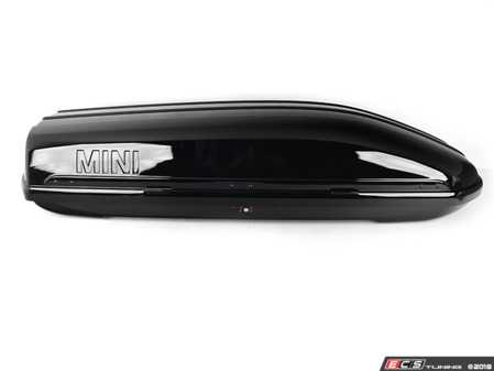 ES#2634371 - 82732223388 - Roof Container For MINI - Black - Large roof travel container that states "MINI" on the side - Genuine MINI - MINI