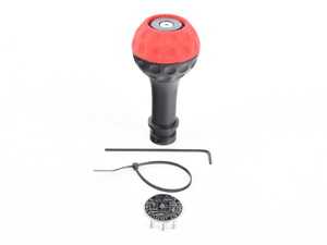 ES#3575892 - GSBSRU - BFI Heavy Weight Golf Ball Shift Knob - SCHWARZ - Red Alcantara - Weighing in at approximately 235 grams, the added inertial mass makes shifting effort substantially less while speeding up the process at the same time. - Black Forest Industries - Audi Volkswagen