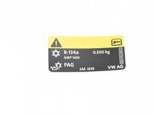 ES#3423936 - 5Q0010008D - STICKER - Genuine Volkswagen Audi - 