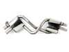 ES#3499447 - SSXAU707 - Cat-Back Exhaust System - Resonated With Valves - 2.50" stainless steel with quad GT-100 Cerakote black tips - Milltek Sport - Audi