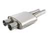 ES#3499447 - SSXAU707 - Cat-Back Exhaust System - Resonated With Valves - 2.50" stainless steel with quad GT-100 Cerakote black tips - Milltek Sport - Audi