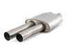 ES#3499447 - SSXAU707 - Cat-Back Exhaust System - Resonated With Valves - 2.50" stainless steel with quad GT-100 Cerakote black tips - Milltek Sport - Audi