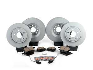 ES#3184281 - 8E0615301ADK5KT - Front & Rear Premuim Brake Service Kit - Featuring Zimmermann rotors and Akebono Euro Ceramic pads - Assembled By ECS - Audi