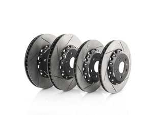 ES#3647181 - 000036ECS04-02KT - Front and Rear Slotted 2-Piece Semi-Floating Brake Rotor Kit (345x30/310x22) - (NO LONGER AVAILABLE) - Maximize your savings and go light! Drop 17.50 lbs of rotational mass! - ECS - 