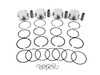 ES#3612517 - 284779 - JE Performance Forged Piston Set  - Includes rings, wrist pins, and pin locks - 82.5mm bore +.5mm overbore, 10.38:1 CR, 92.8mm stroke (stock) - JE Piston - Audi Volkswagen