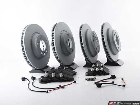 ES#3184541 - 7L6698302Kkt33 - Front & Rear Premium Brake Service Kit - Featuring Zimmermann rotors and ECS DD23 "Daily Driver" ceramic pads. - Assembled By ECS - Audi Volkswagen
