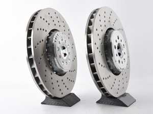 ES#3639527 - 34117991101KT - Front Brake Rotors - Pair (395x36mm) - Factory replacement front brake rotors - Genuine BMW - BMW
