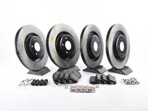 ES#3184311 - 8K0698301MKT15 - Front & Rear Economy Brake Service Kit - Featuring Zimmerman rotors and ECS DD23 ceramic pads. - Assembled By ECS - Audi