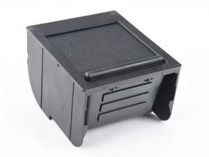 ES#2815909 - 51168159698 - Center Console Storage Compartment - Black - Located just forward of the center armrest; includes sliding cover. - Hamburg Tech - BMW