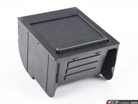 ES#2815909 - 51168159698 - Center Console Storage Compartment - Black - Located just forward of the center armrest; includes sliding cover. - Hamburg Tech - BMW