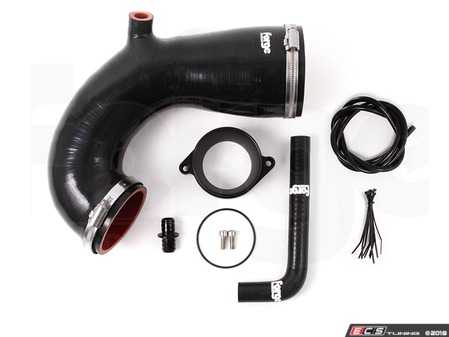 ES#3647599 - FMINLH9  - Forge Motorsport High Flow Turbo Inlet Pipe  - Replace your restrictive factory inlet with a smooth bore multi-ply silicone hose which increases air flow, improving efficiency and performance! - Forge - Audi