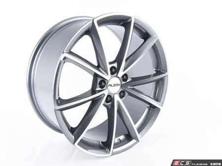 ES#3690745 - 654-3KT - 19" Style 654 Wheels - Set Of Four - 19"x8.5" ET42 5x112 - Gloss Gunmetal/Machine Face - Alzor - Audi Volkswagen