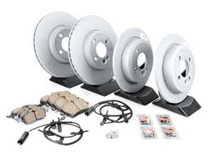 ES#2598181 - 34116774986KT12 - Front & Rear Brake Service Kit - Featuring ECS V5 rotors and ECS DD23 ceramic pads. - Assembled By ECS - MINI
