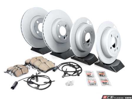 ES#2598181 - 34116774986KT12 - Front & Rear Brake Service Kit - Featuring ECS V5 rotors and ECS DD23 ceramic pads. - Assembled By ECS - MINI