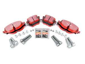 ES#3536715 - 025997ECS0230KT - Front & Rear Brake service kit (312x25/272x10) - Featuring ECS V5 drilled and slotted rotors and ECS EP24 Enthusiast Performance - Assembled By ECS - Volkswagen