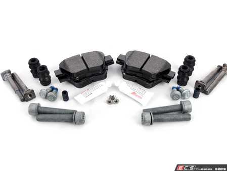 ES#3536834 - 025997ECS0293KT - Performance Rear Brake Service Kit (272x10) - Featuring ECS V5 cross drilled and slotted rotors and ECS EP24 Enthusiast Performance pads - Assembled By ECS - Volkswagen