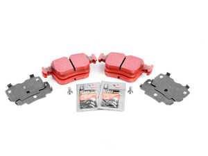 ES#3536837 - 025997ECS0296KT - Performance Rear Brake Service Kit - Featuring ECS V5 Slotted rotors and EBC RedStuff pads - Assembled By ECS - Audi Volkswagen