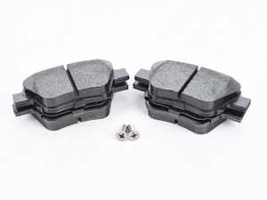 ES#3536839 - 025997ECS0298KT - Performance Rear Brake Service Kit - Featuring ECS V5 Slotted rotors and ECS EP24 Enthusiast Performance pads - Assembled By ECS - Audi