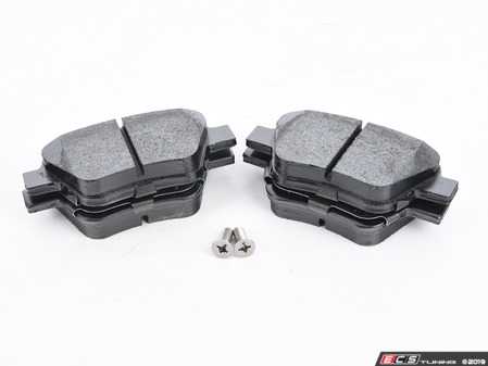 ES#3536839 - 025997ECS0298KT - Performance Rear Brake Service Kit - Featuring ECS V5 Slotted rotors and ECS EP24 Enthusiast Performance pads - Assembled By ECS - Audi