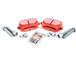 ES#3536980 - 025997ECS0381KT -  Rear Brake Service Kit (310x22) - Featuring ECS V5 cross-drilled and slotted rotors and ECS EP24 Enthusiast Performance pads - Assembled By ECS - Volkswagen