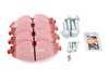 ES#3536705 - 025997ECS0220KT - Front Brake service kit (312x25) - Featuring ECS V5 drilled and slotted rotors and ECS EP24 "Enthusiast Performance" brake pads. - Assembled By ECS - Volkswagen