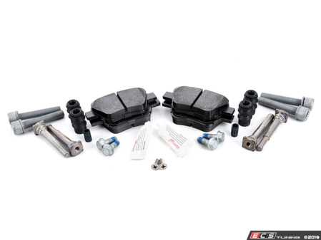 ES#3536840 - 025997ECS0299KT - Performance Rear Brake Service Kit (272x10) - Featuring ECS V5 slotted rotors and ECS EP24 Enthusiast Performance pads - Assembled By ECS - Volkswagen